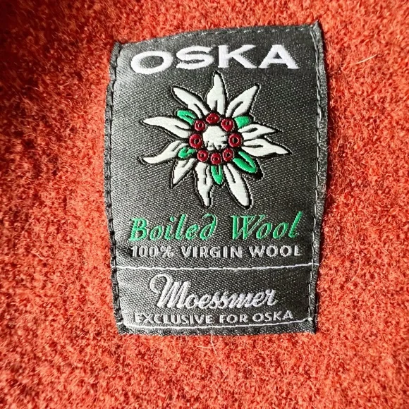 Oska Boiled Wool Asymmetrical Rust CoatOSKA 4 (12/14)